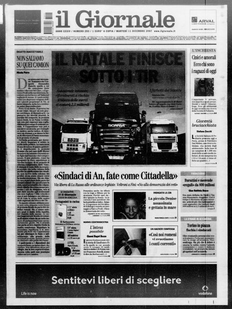 Il giornale : quotidiano del mattino